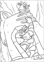 plansa de colorat cartea junglei #17