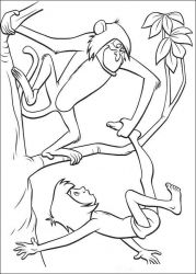 plansa de colorat cartea junglei #20