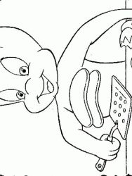 plansa de colorat casper #5