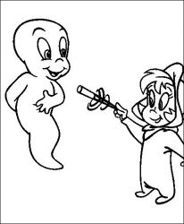 plansa de colorat casper #6