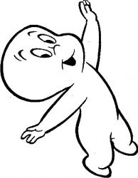 plansa de colorat casper #8