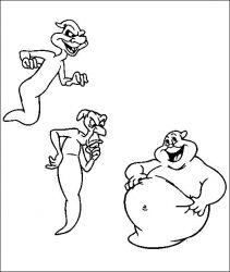 plansa de colorat casper #13