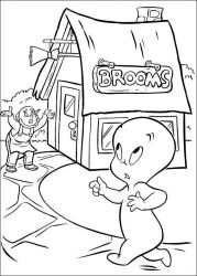 plansa de colorat casper #15