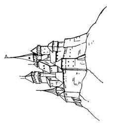 plansa de colorat castele #10