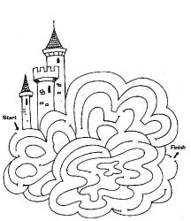 plansa de colorat castele #13