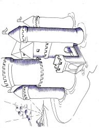 plansa de colorat castele #2