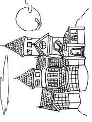 plansa de colorat castele #5