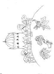 plansa de colorat castele #8