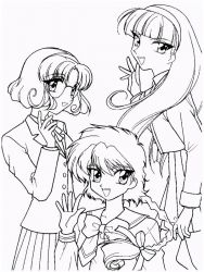 plansa de colorat cavalerul magic rayearth #5