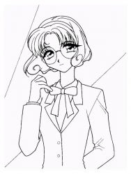 plansa de colorat cavalerul magic rayearth #13