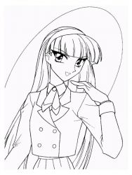 plansa de colorat cavalerul magic rayearth #19