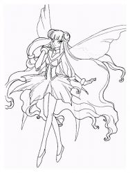 plansa de colorat cavalerul magic rayearth #5