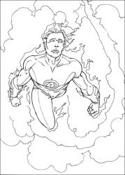 plansa de colorat cei patru fantastici #2