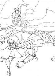 plansa de colorat cei patru fantastici #5