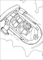 plansa de colorat cei patru fantastici #17