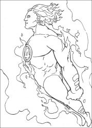 plansa de colorat cei patru fantastici #18