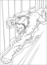 plansa de colorat cei patru fantastici #6