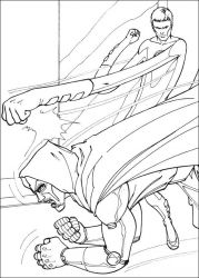 plansa de colorat cei patru fantastici #18