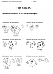 fise de lucru pentru  numere #3