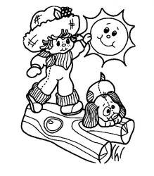 plansa de colorat charlotta cu capsuni #6