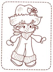 plansa de colorat charlotta cu capsuni #13