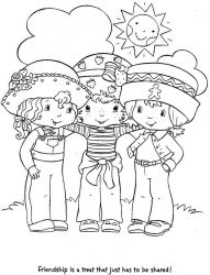 plansa de colorat charlotta cu capsuni #9