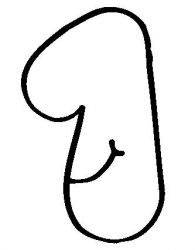 plansa de colorat cifre #11