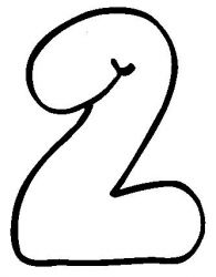 plansa de colorat cifre #12