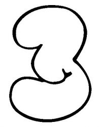 plansa de colorat cifre #13