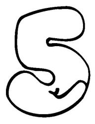 plansa de colorat cifre #15