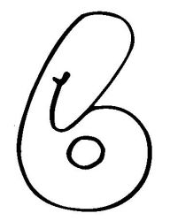 plansa de colorat cifre #16