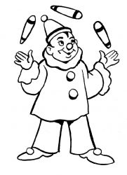 plansa de colorat circul #8