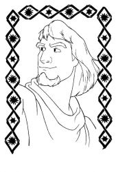 plansa de colorat cocosatul de la notre dame #16