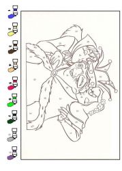 plansa de colorat cocosatul de la notre dame #21