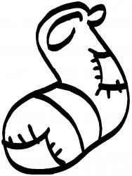 plansa de colorat craciun cadouri #3