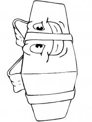 plansa de colorat craciun cadouri #12