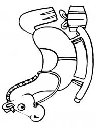 plansa de colorat craciun cadouri #14