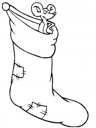 plansa de colorat craciun cadouri #17