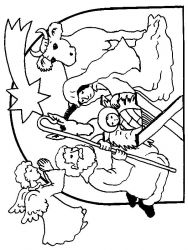 plansa de colorat craciun cei trei magi #2