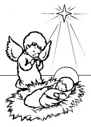 plansa de colorat craciun cei trei magi #7