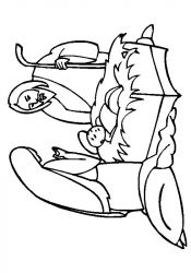 plansa de colorat craciun cei trei magi #9