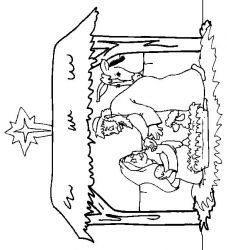 plansa de colorat craciun cei trei magi #16