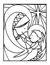 plansa de colorat craciun cei trei magi #18