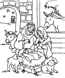 plansa de colorat craciun cei trei magi #6