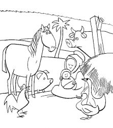 plansa de colorat craciun cei trei magi #1