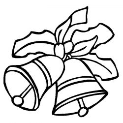 plansa de colorat craciun clopotei #9