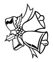 plansa de colorat craciun clopotei #16