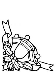 plansa de colorat craciun clopotei #17