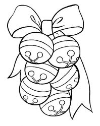 plansa de colorat craciun clopotei #19