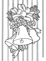 plansa de colorat craciun clopotei #21